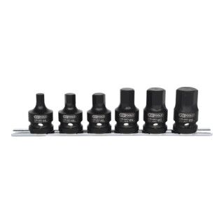 KS Tools 1/2" Power Bit Socket Set, Short, 6 Pieces