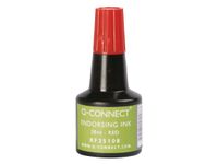 Q-CONNECT Stempelinkt Flesje 28ml Rood