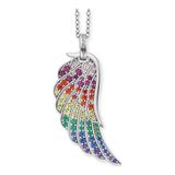 Engelsrufer Dames Chain Chain leugel multicolor 925 sterling zilveren Zirkonia