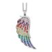 Engelsrufer Dames Chain Chain leugel multicolor 925 sterling zilveren Zirkonia