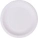 Algon Bordenset Cirkelvormig Wit Karton Wegwerp 20 cm 100 Stuks