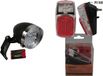 Set d'éclairage de vélo phare classique et feu arrière - LED - éclairage de vélo universel à piles - phare / feu arrière
