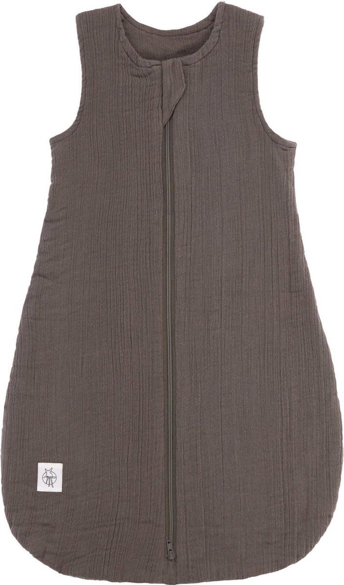 Lässig Zomerslaapzak Muslin Baby GOTS - anthracite 2-6 mnd maat 62/68