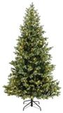 Everlands Geneva sapin pré-illuminé H210 D126 cm vert/blanc