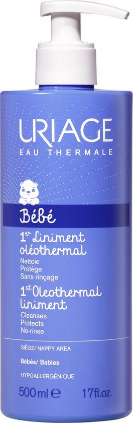 Uriage Bébé 1St Oleothermal Liniment - Baby Cleaning Milk For Diaper Area - 500 ml