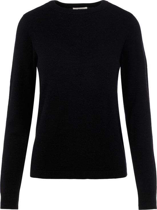 OBJECT COLLECTORS ITEM OBJTHESS L/S O-NECK KNIT PULLOVER NOOS Women's Sweater - Black - Size L