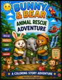 Bunny & Bear Animal Rescue Adventure: A Fun Coloring Story About Helping Animals, Kindness, and Wildlife Rescue