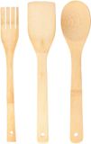 Alessandro Keukengerei spatels/lepels set - 30 cm - Bamboe - 3-delig