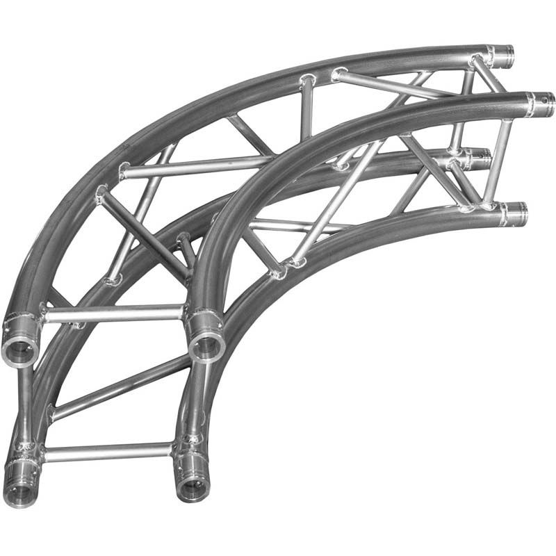 Duratruss DT 34/2 O 45 gr 700 cm cirkelonderdeel 7 meter 45 graden