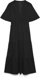 VERO MODA VMEASY JOY S/S V-NECK 7/8 DRESS WVN - Dames - Maxi jurken
