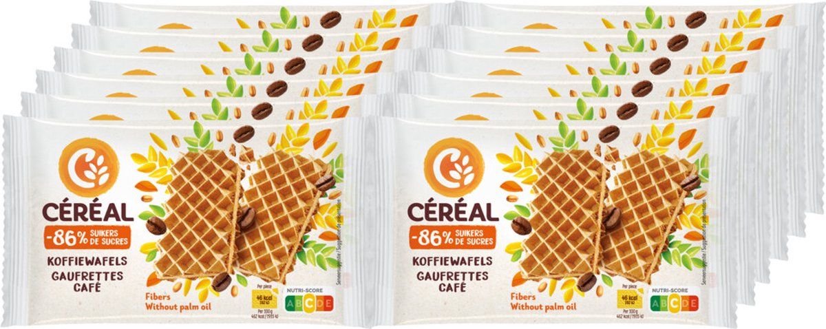 Céréal 12x Koffiewafels 90 gr