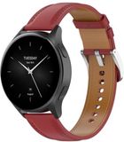 By Qubix Qubix Luxe leren bandje Bordeaux Geschikt voor Xiaomi Redmi Watch 5 Active / Redmi Watch 5 Lite