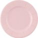 Givi Italia Feestbordjes/gebaksbordjes - 8x - lichtroze - rond - papier/karton - 21cm