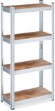 Merkloos Relaxdays stellingkast - 120 x 60 x 30 cm - tot 700 kg - verzinkt staal - steeksysteem