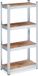 Merkloos Relaxdays stellingkast - 120 x 60 x 30 cm - tot 700 kg - verzinkt staal - steeksysteem