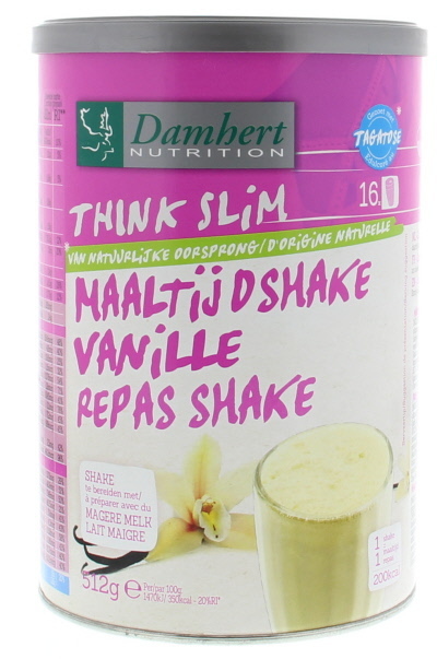 Damhert Maaltijdshake vanille 512 G