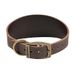 Ancol Timberwolf Lederen Whippet Hondenhalsband in Sable - Top Grain Hoofdstel Lederen Comfortabele Veilige Pet Training Nekband - 30-34cm