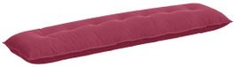 vidaXL Coussin de dossier Bordeaux 200 x 50 cm velours côtelé