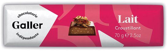 Galler Chocoladereep Milk Crunchy, 70 g