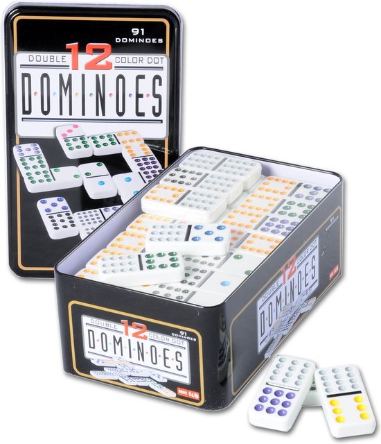 Longfield Domino Dubbel 12 in blik