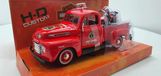 Maisto Ford F-1 Pick Up 1948 Inkl Harley Davidson El Knucklehead 1:24 Rood