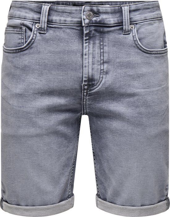 ONLY & SONS Denim shorts ONSPLY Regular Fit Medium Grey Denim L