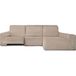 ECOMMERC3 Chaiselong bankovertrek met lange arm rechts, bi-elastisch, bekleding voor chaise longue-bank, zeer elastisch, ademend en schuim voor bevestiging