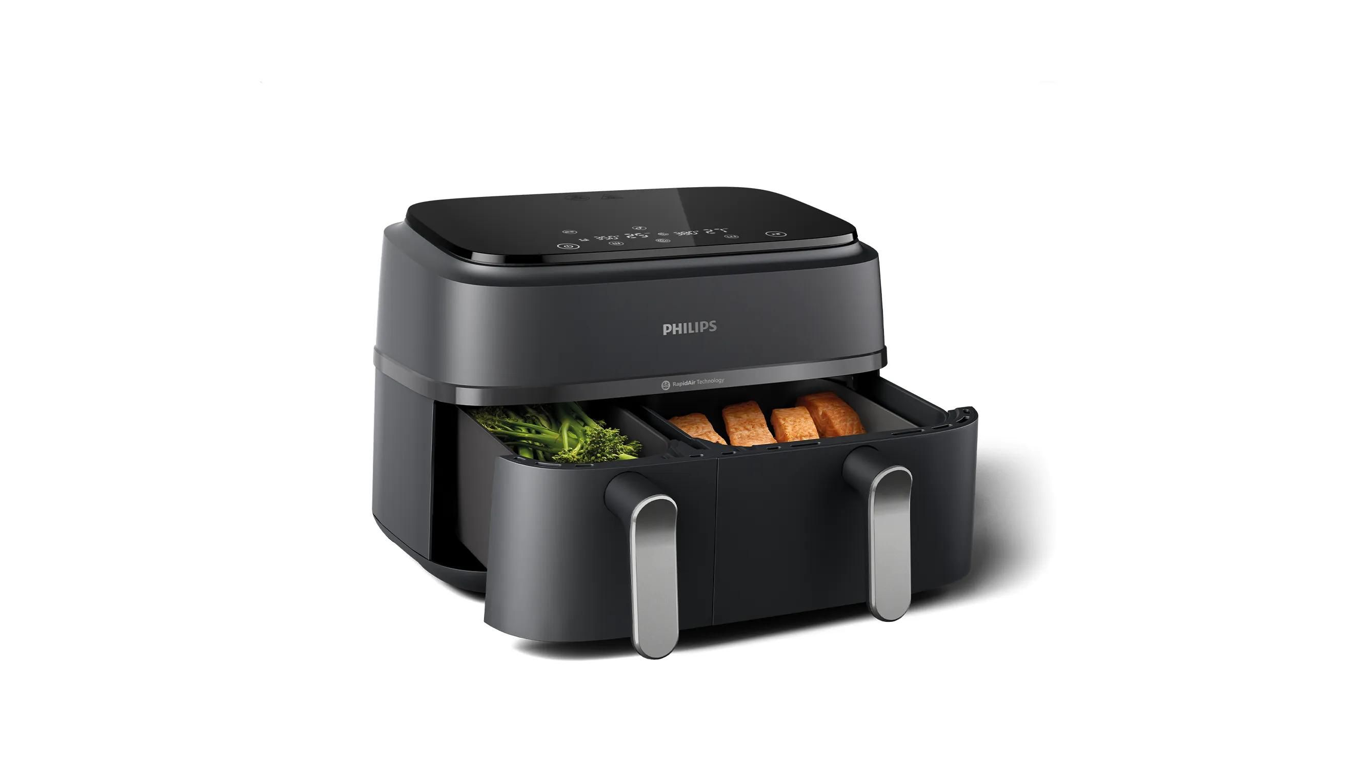 Philips 3000 Series NA352/00 Airfryer - 9L, Dual Basket, 8 Programs