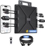 Micro-onduleur Zonnepanelen - TM-L2000Mi - 2000 W - 4 traceurs MPPT - Surveillance WiFi - Rendement MPPT de 99,5 % - Protection IP67 - 230 V