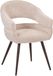 LABEL51 Pia Chaise de salle à manger - Naturel - Cremona - Métal bronze