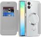 Techsuit SmartMag Book Wallet Case Grijs voor Samsung Galaxy A06 4G/5G