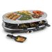 Klarstein Steaklette Raclette Grill 1500W met Steenplaat voor 8 personen Noir/Gris/Blanc