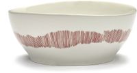 Serax Ottolenghi Feast Kom L Wit/Rood 18 cm 4 stuks