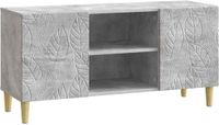 vidaXL TV-kast 102 x 34,5 x 50 cm Betongrijs Bewerkt hout