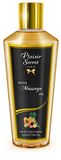 Plaisirs Secrets Massageolie, droog, sensueel, 100% plantaardig, exotische vruchten, 250 ml