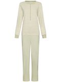 Pastunette - Sage Serenity - Pyjama - Bio-Katoen - Groen - Gestreept - Maat 48