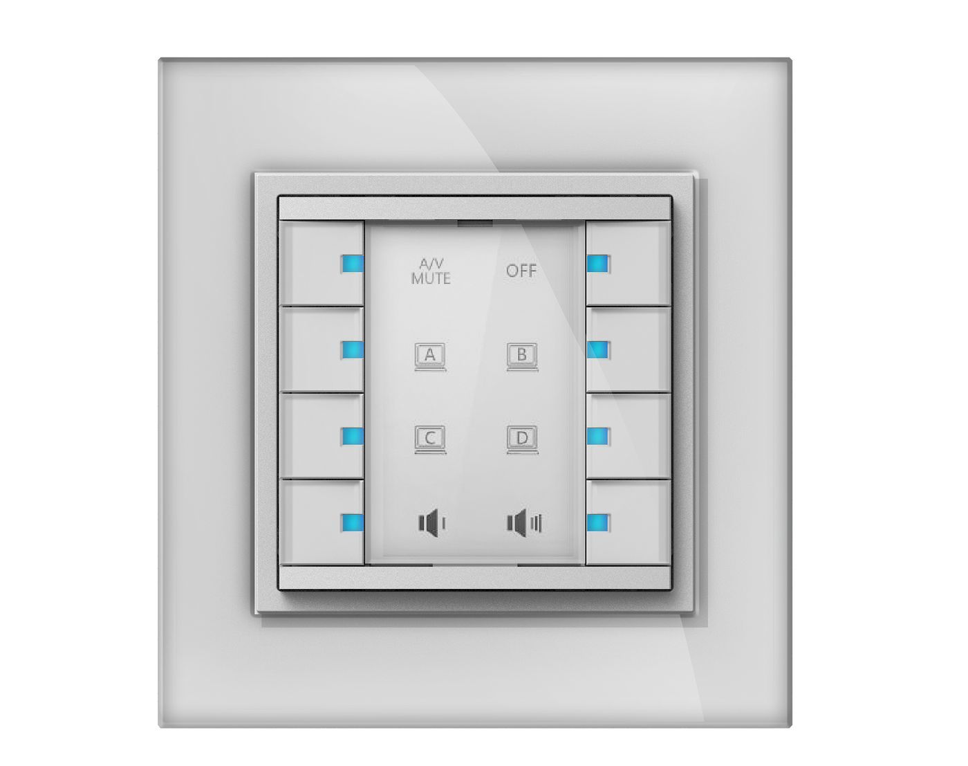 Vivolink VLCP8B drukknoppaneel Wit