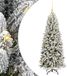 vidaXL Kunstkerstboom Wit 120 cm PVC, Plastic, Staal, PE