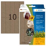 HERMA 2072 etiket Afgeronde rechthoek Permanent Bruin 240 stuk(s)