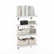 Furinno Tanna zwevende wandplanken, 57 cm, witte textuur, 4 stuks