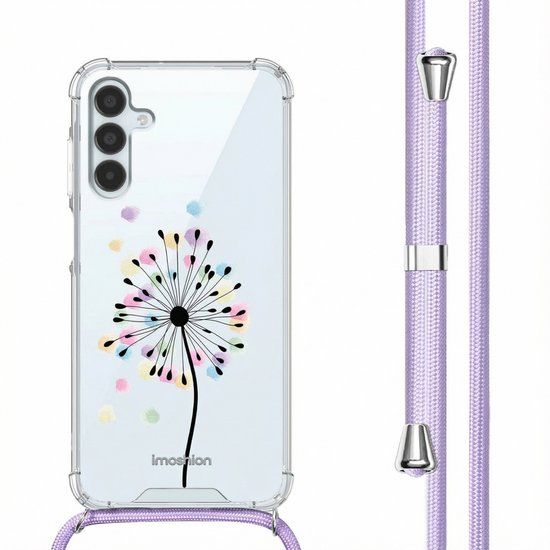 imoshion Design hoesje met koord voor de Samsung Galaxy A15 (5G/4G) - Sandstone Dandelion