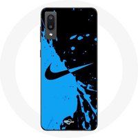 Nike Etui voor Samsung Galaxy A02 Logo Blauw & Zwart Maniacase