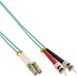 InLine LC - ST Duplex Optical Fiber Patch Kabel - Multi Mode OM3 - 2 meter
