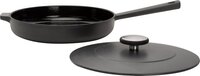 Boretti Solido Koekenpan - 26 cm - Gietijzer - Zwart - Met deksel