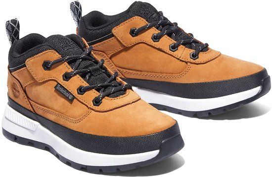 Timberland Field Trekker Low Sneakers Junior Bruin/Zwart Leer Unisex Maat 40