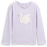 Tom Tailor - Shirt met lange mouwen en print - Maat 104/110 - light lavender