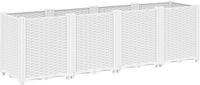 vidaXL Plantenbak 160x40x53 cm polypropeen wit