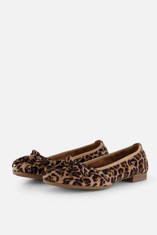 Tamaris Ballerina's leopard Leer - Maat 38
