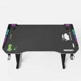 phoenix group AG Minecraft Bureau, hout, zwart carbon look, 120 x 74 x 60 cm