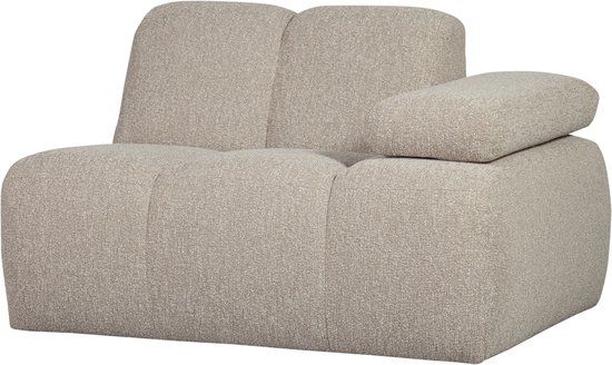 WOOOD Mojo 1-Zits Bank Met Arm Rechts - Bouclé - Beige